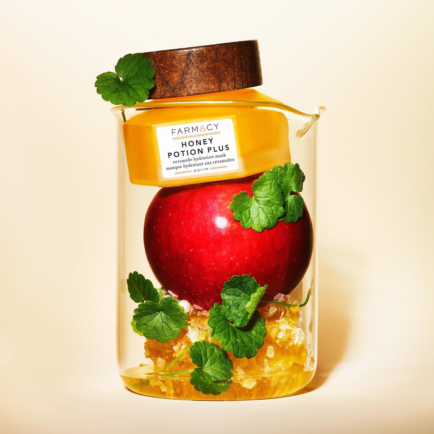 Farmacy Hydrating Face Mask - Honey Potion Plus Nourishing Skincare Facial Mask with Niacinamide, Ceramides + Pro-Vitamin B5 to Protect + Replenish Moisture Barrier (9ml)