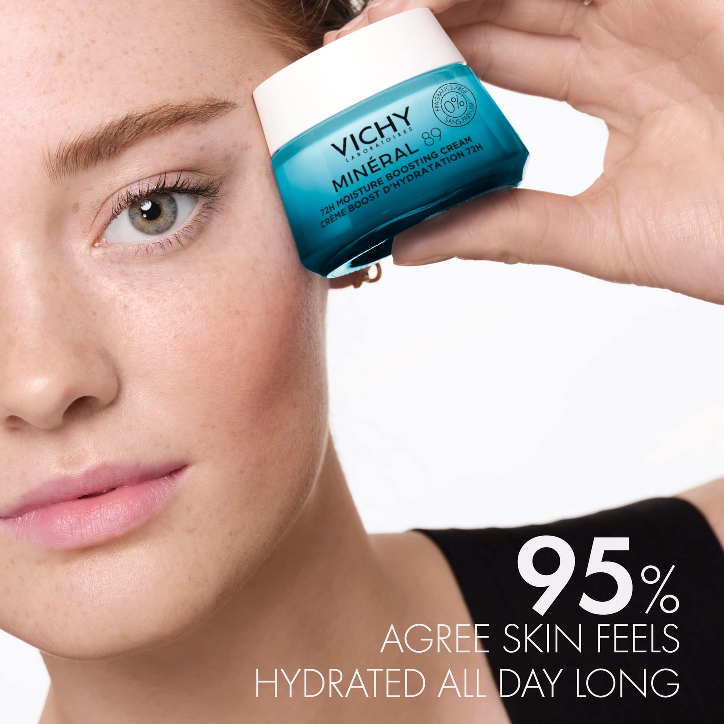 Vichy Fragrance Free Hydration Power Duo, Skin Care Set with Mineral 89 Booster Serum & Mineral 89 Fragrance Free Cream, Moisutrizing Face Cream & Hyaluronic Acid Serum