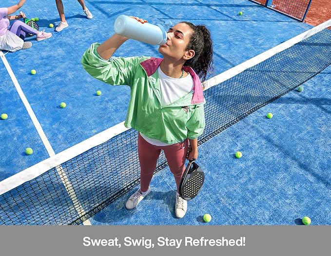 40 oz Insulated Water Bottle with 2-in-1 Straw and Spout Lid, Glow-in-the-Dark, 24H Cold, Leakproof, BPA-Free, Double Wall Stainless Steel for Sports, Gym, Travel, and School (Luminous Flutter)