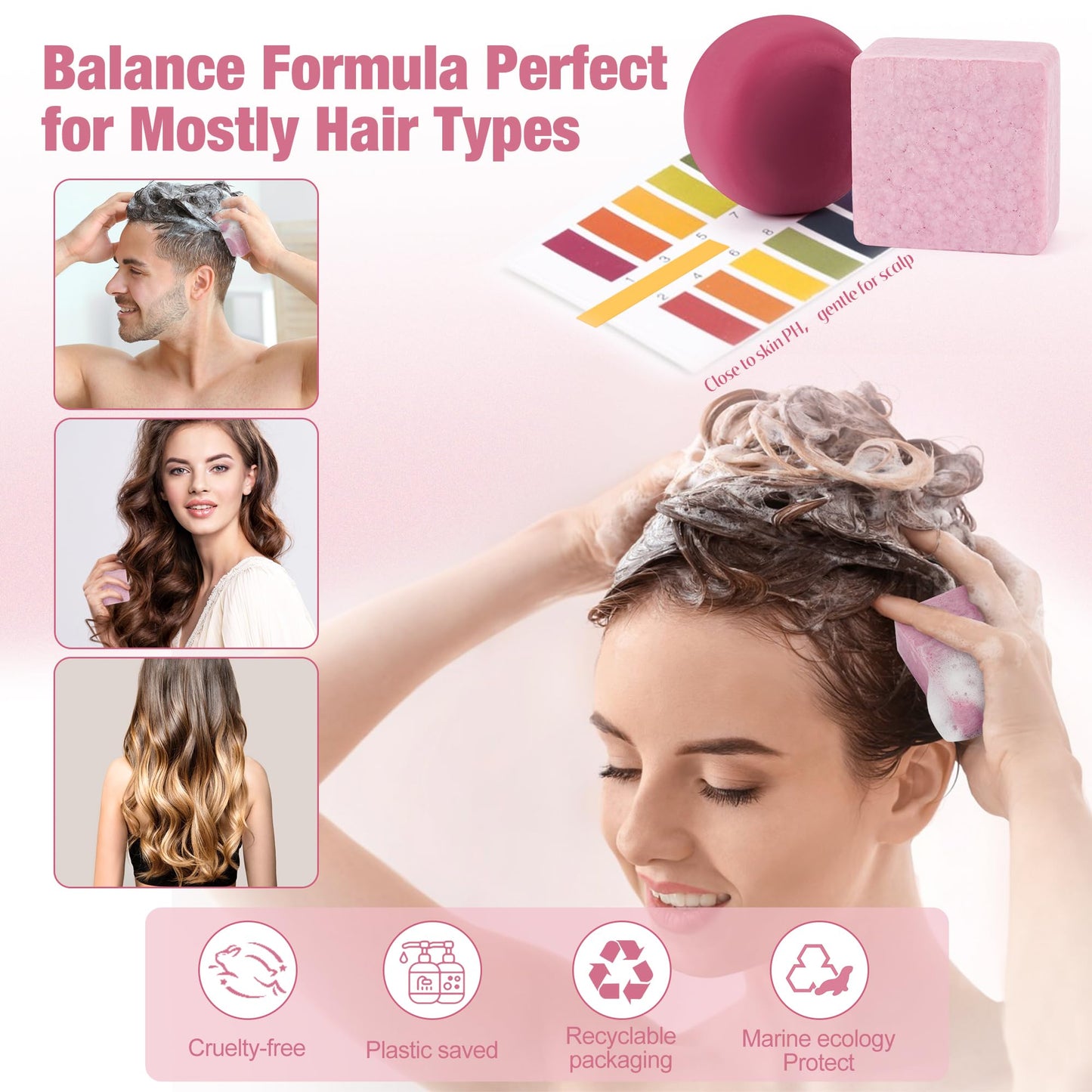 Leafinty Shampoo and Conditioner Set| Shampoo Bar | Bar Shampoo and Conditioner for Curly, Wavy & Kinky Hair | Vegan & Zero Waste| Eco-Friendly 6.68oz (Lavanilla Scent)