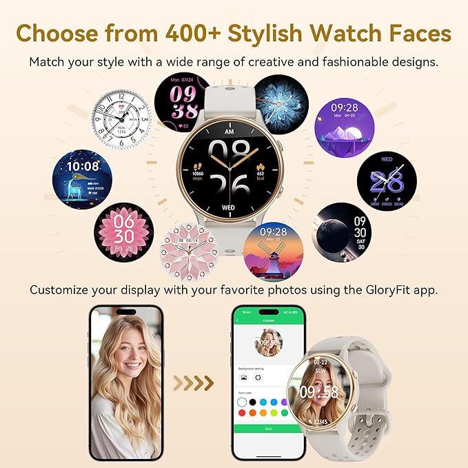 KEEPONFIT Smart Watches for Women, Fitness Tracker with Heart Rate & SpO2 Monitor, IP67 Waterproof Activity Tracker for Men & Women, Smart Watch for Android Phones and iPhone Compatible (Gray)