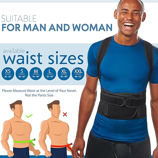 Back Brace Posture Corrector for Women and Men - Adjustable, Breathable and Comfortable Posture Support for Upper and Lower Back Pain Relief