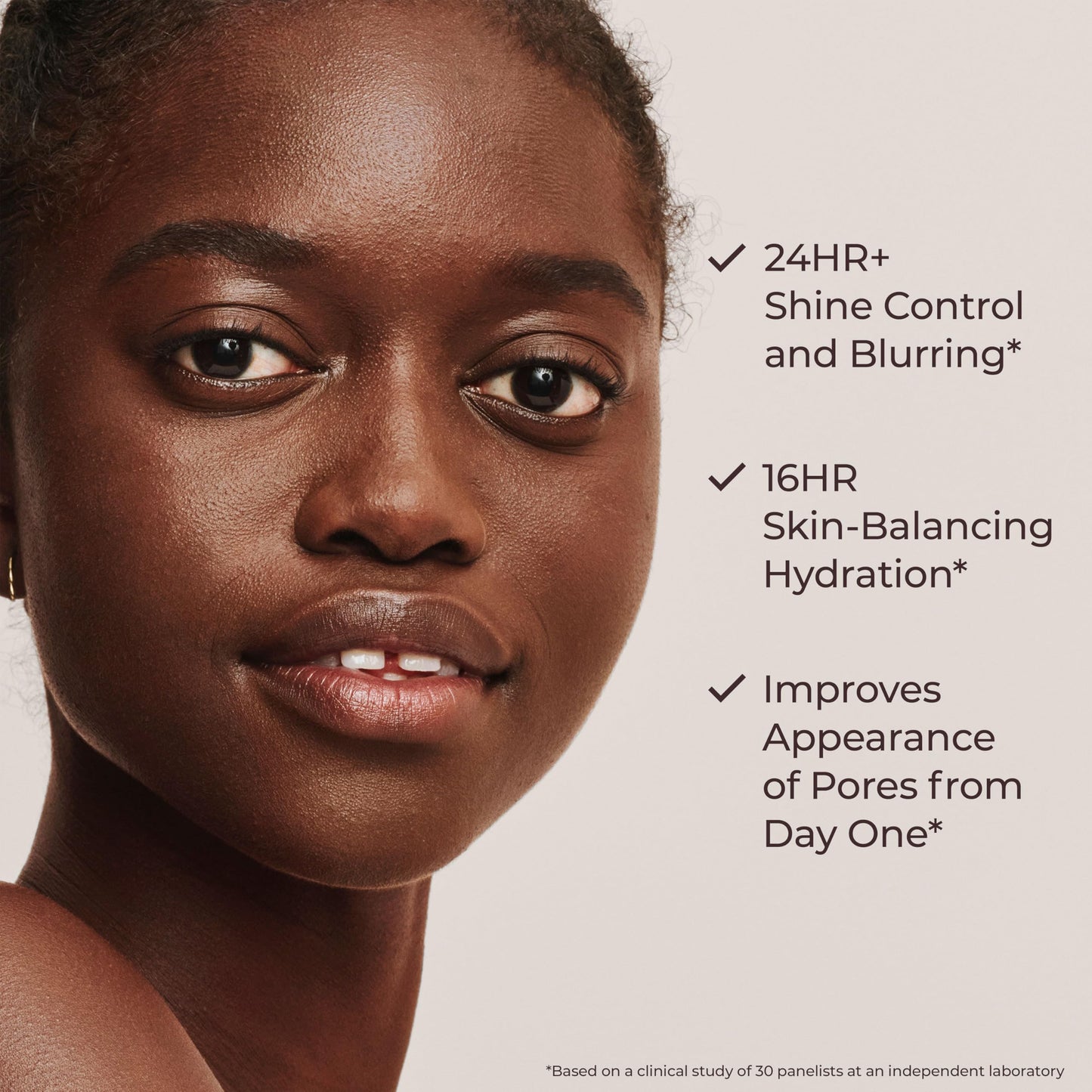 Laura Mercier Tinted Moisturizer Blurred Matte with SPF 30, 24HR+ Shine Control & Longwear, Oil-Free, Sheer to Light, Buildable Coverage, Blurs the Look of Pores, Skin Tint, 2N Maple Mini Size