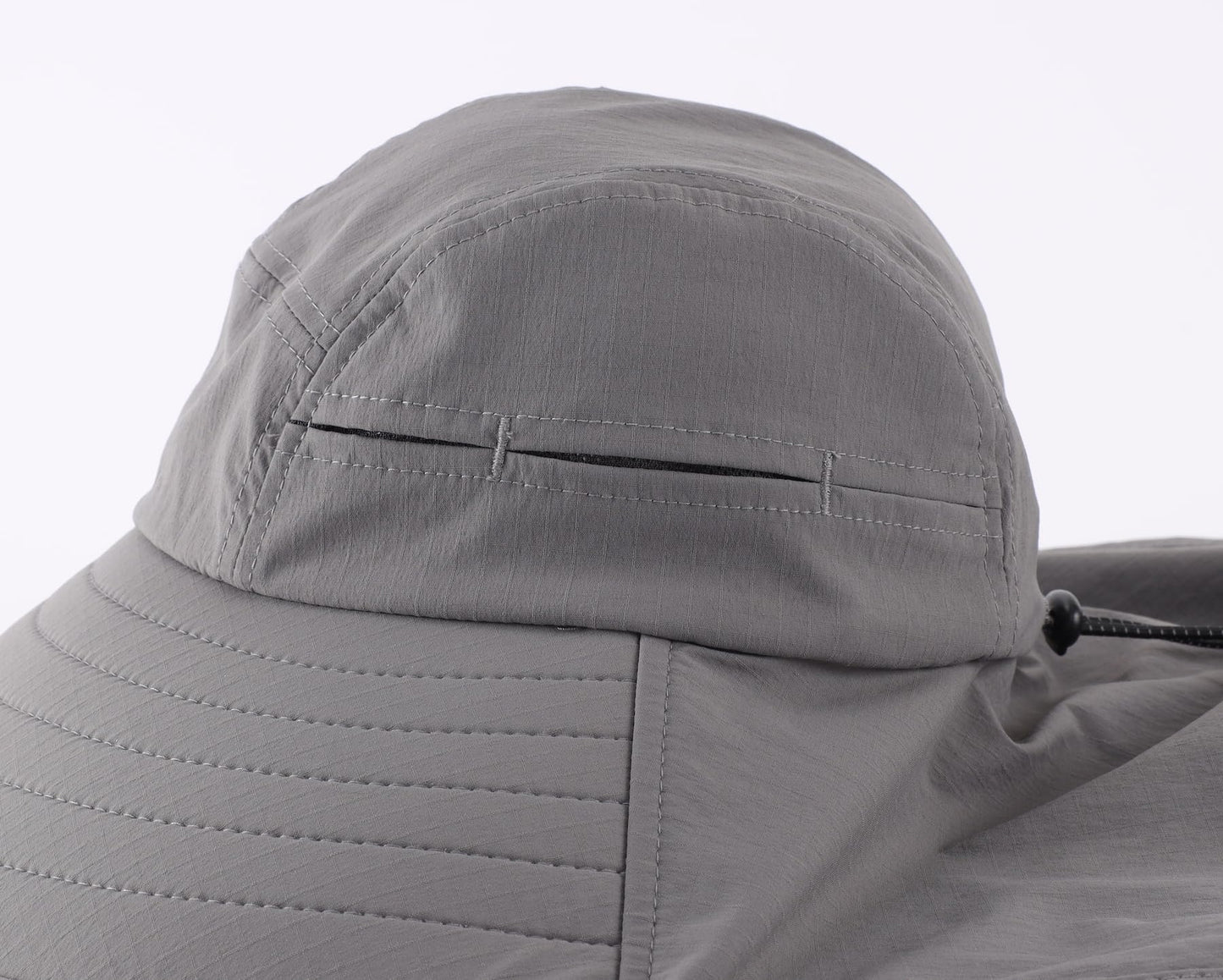 Home Prefer UPF 80+ Sun Hat for Men Women Wide Brim Sun Hat with Neck Flap UV Protection Safari Beach Bucket Fishing Hat Dark Grey