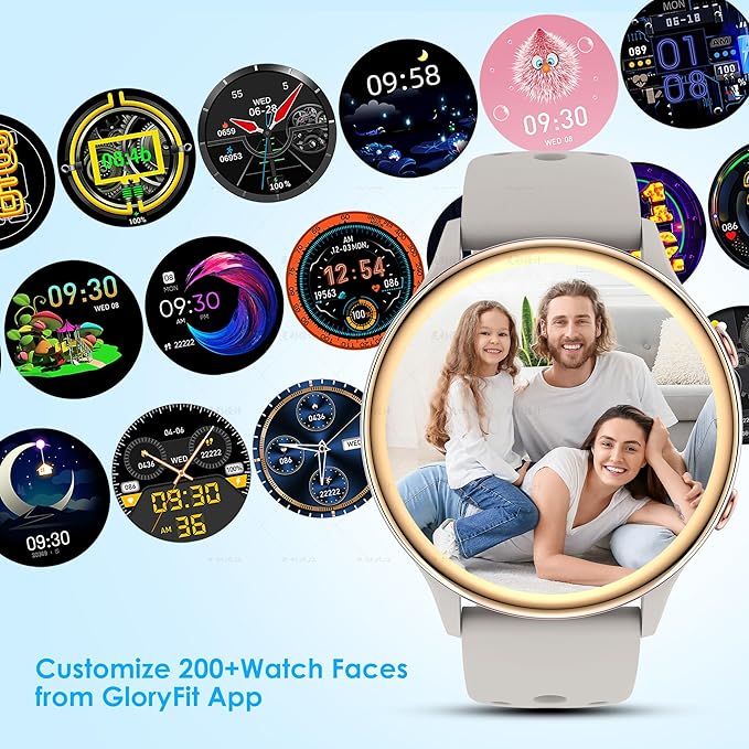 KEEPONFIT Smart Watches for Women, Fitness Tracker with Heart Rate & SpO2 Monitor, IP67 Waterproof Activity Tracker for Men & Women, Smart Sports Watch for Android & iOS (Purple)