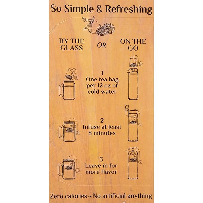 Bigelow Botanicals Blood Orange Tangerine, Caffeine Free Herbal Tea with Blood Orange & Tangerine Flavor, 18 Count (Pack of 6), 108 Total Tea Bags