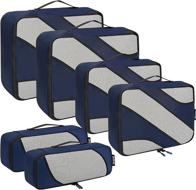 BAGAIL 6 Set Packing Cubes,Travel Luggage Packing Organizers