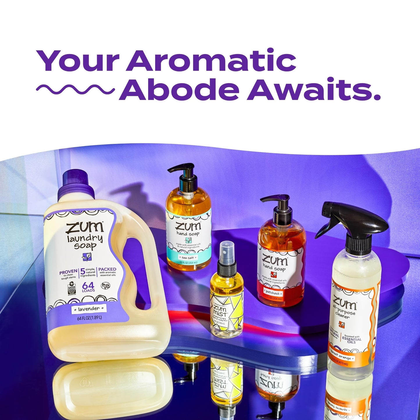 Indigo Wild Zum Mist Room & Body Spray - Aromatherapy Essential Oil Spray - Natural Body Mist & Room Spray - Lavender-Mint Scent - 4 fl oz