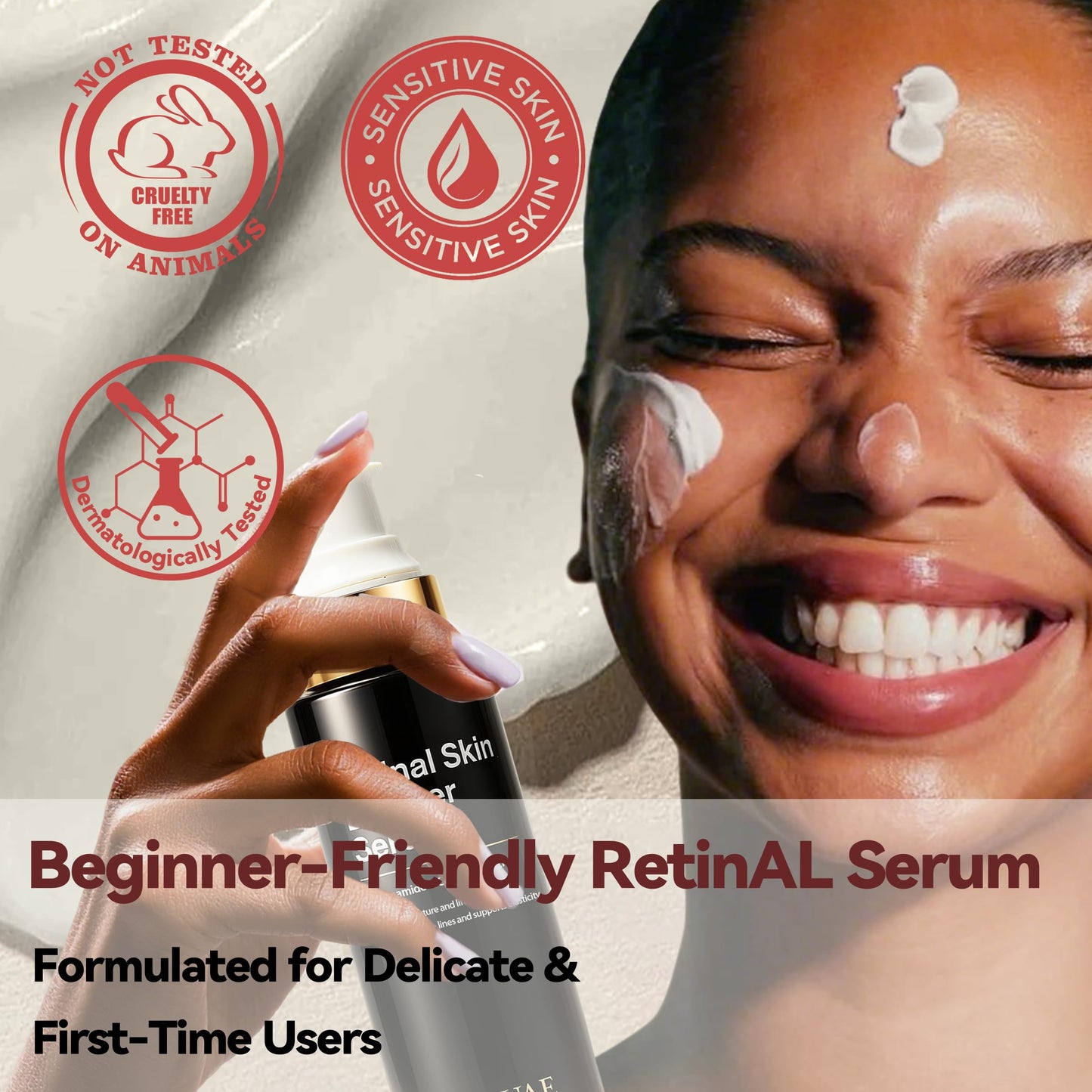 Korean Retinal Serum for Face – Potent Retinol Alternative with Retinaldehyde, Niacinamide & Centella – Anti-Aging Shot for Fine Lines, Wrinkles & Pores – Youthful Skin Booster for Women & Men