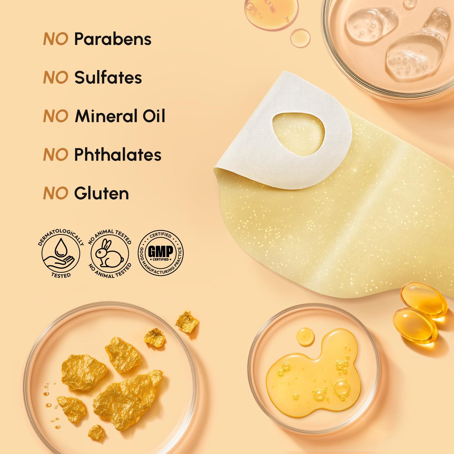 MAREE V Line Lifting Mask with 24K Gold – Deep Collagen Face Mask for Women – Jawline Shaper Mask with Retinol & Hyaluronic Acid – Neck Tightening & Firming - Double Chin Strap for Face Lift