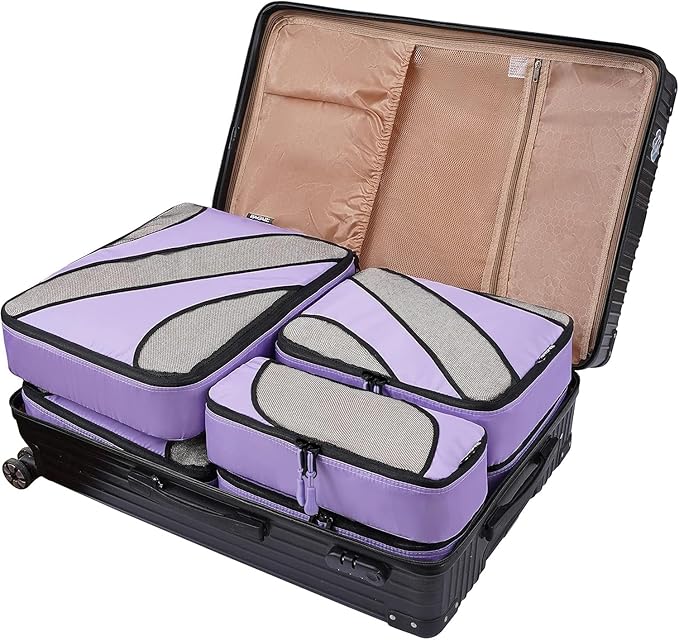 BAGAIL 6 Set Packing Cubes,Travel Luggage Packing Organizers