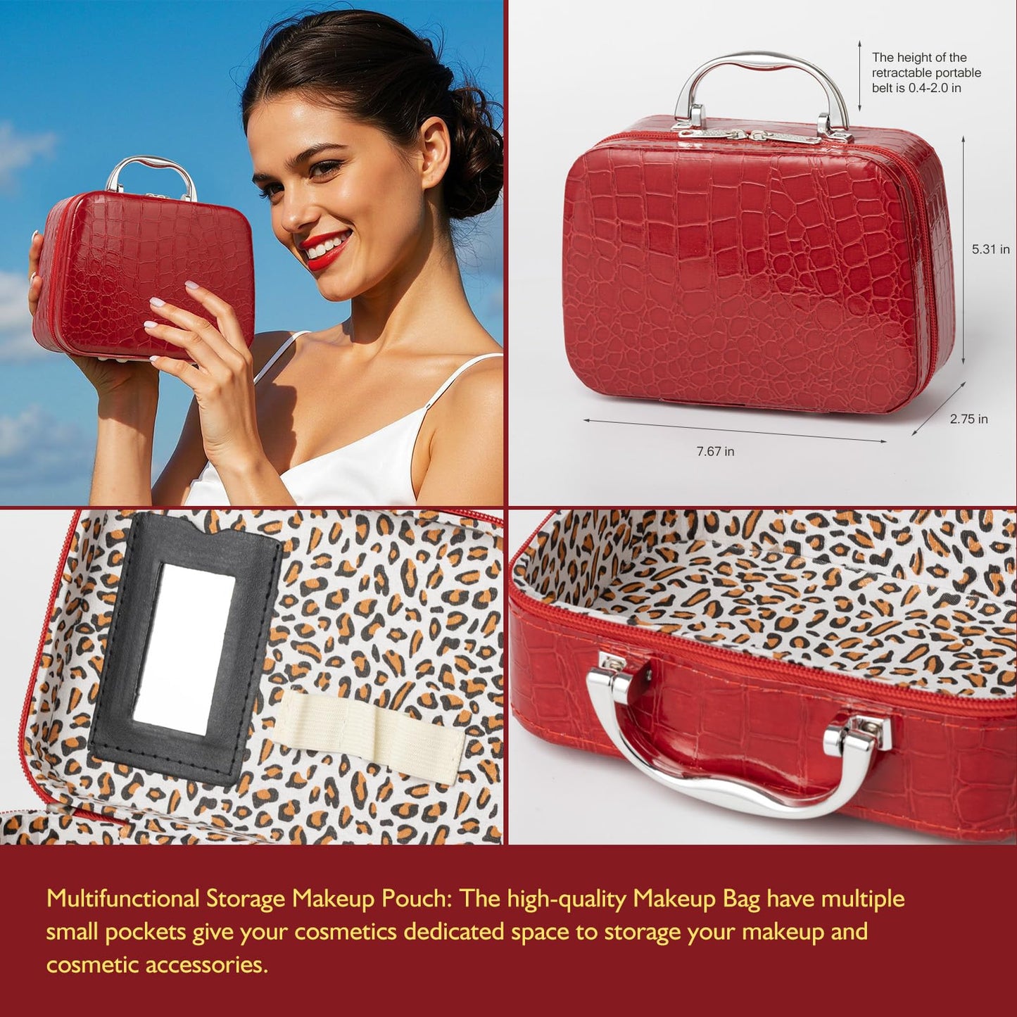 Birthday Gifts for Women Teens Girls, Spa Gift Set, Bath Gift Set for Women, 12 Pcs Rose Vanilla Bath Set, Self Care gifts Bag Makeup Cosmetic Bag, Spa Kit for Teenage Gifts, Daughter Gift Set