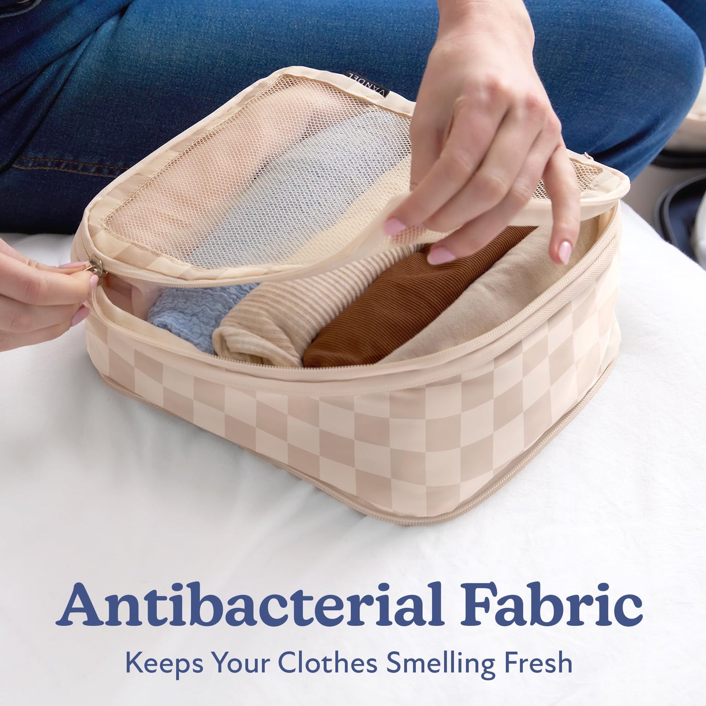 Vandel Space-Saving Compression Packing Cubes for Women, Men, Compressible Carry On Suit Case Organizer Luggage Packing Cubes for Travel Organizer Bags for Luggage and Backpacks, Suitcase Cube