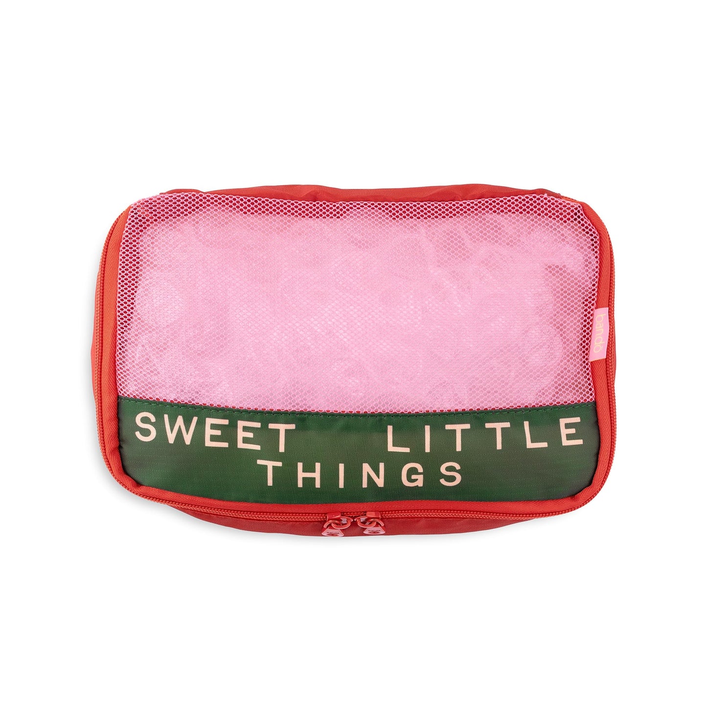 ban.do Getaway Polyester and Mesh Packing Cube Set, Includes 4 Foldable Luggage Organizers in Various Sizes, Bits and Bobs