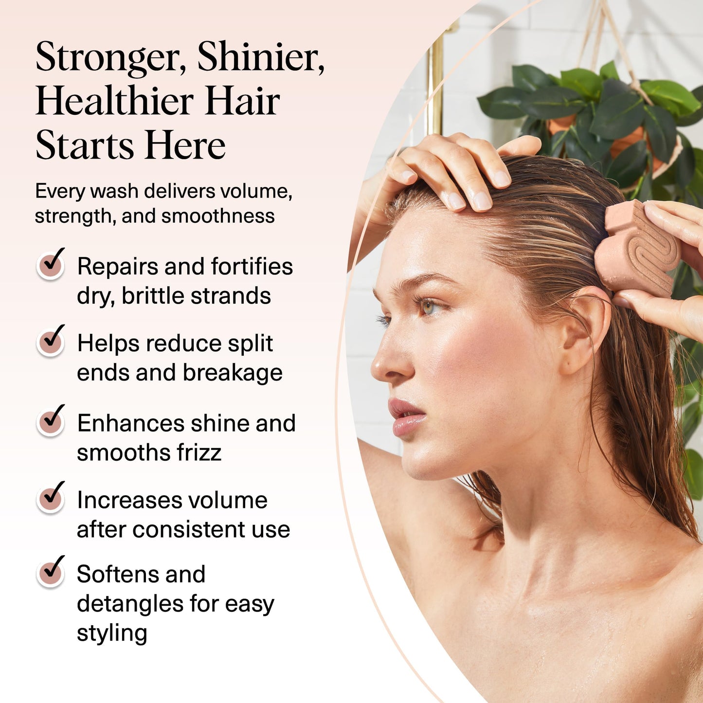 Kitsch Rice Water Shampoo Bar – Dry Hair Shampoo & Soap Bar for Hair Care & Hair Growth – Women and Mens Shampoo – Strengthens Damaged Hair – Vegan, Paraben, Silicone & Sulfate-Free – 3.2 oz