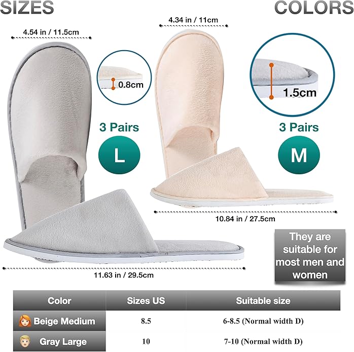 6-10 Pairs Spa Slippers, Non Slip Disposable Slippers For Guest, Washable Reusable, Which Can Be Used As Women Men, House, Indoor, Bathroom, Bedroom, Hotel, Bride Slippers