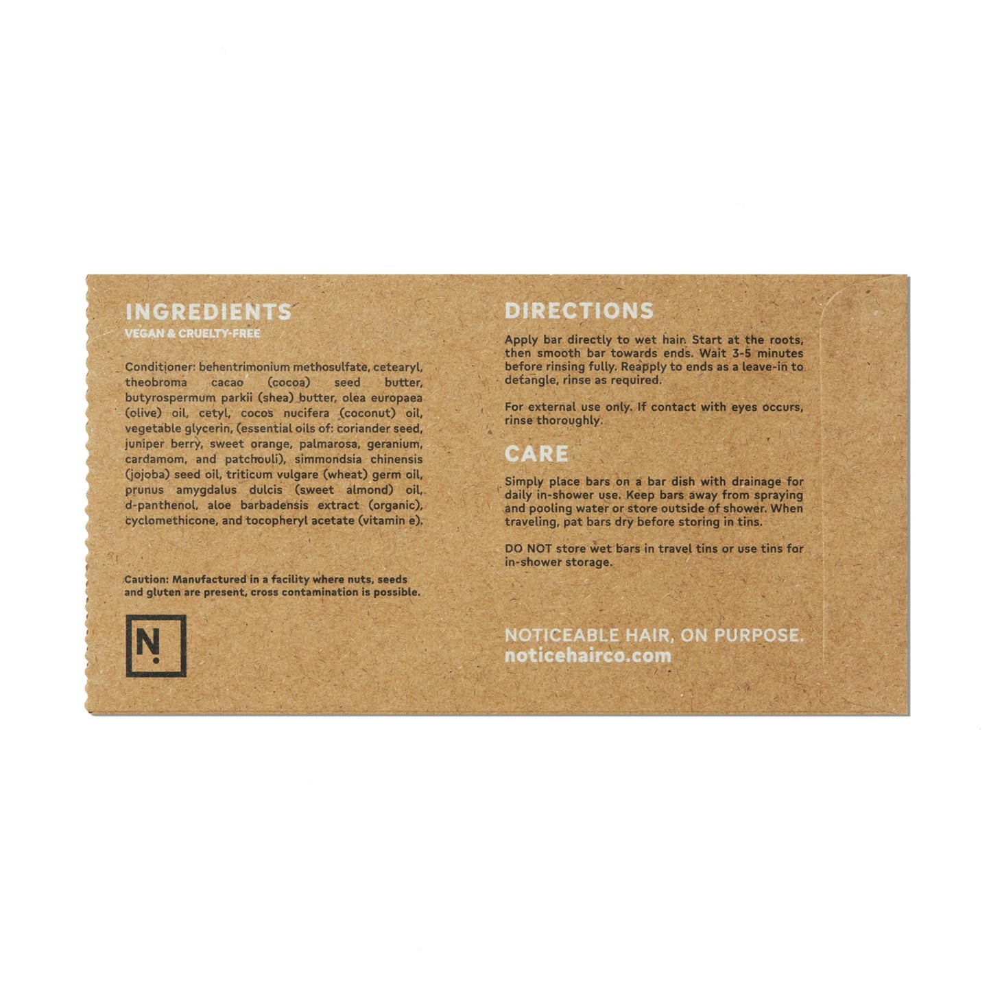 NOT!CE Hair Co. The Hydrator Conditioner Bar - moisturizing | dry & curly hair