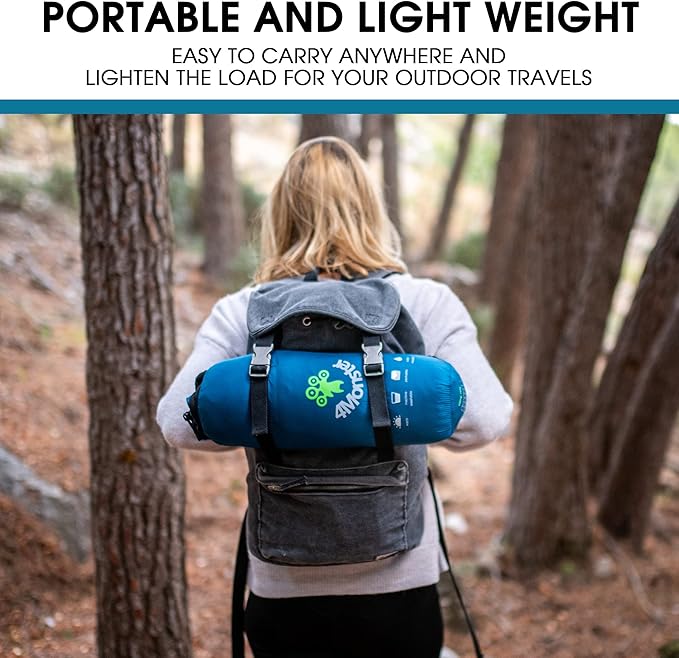 4Monster Down Camping Blanket - Outdoor Travel Quilt Puffy 650 Fill, Packable, Lightweight,Wind & Waterproof | Ideal for Stadium, Backpacking,Picnics, Beach and Hiking