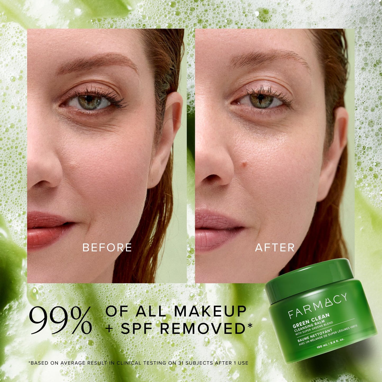 Farmacy Favorites Skin Care Set - Includes Green Clean Cleansing Balm, Wake Up Honey Eye Cream, Honey Halo Face Moisturizer & Lip Smoothie - Travel Size Skincare for Healthy, Glowing Skin (4 Count)