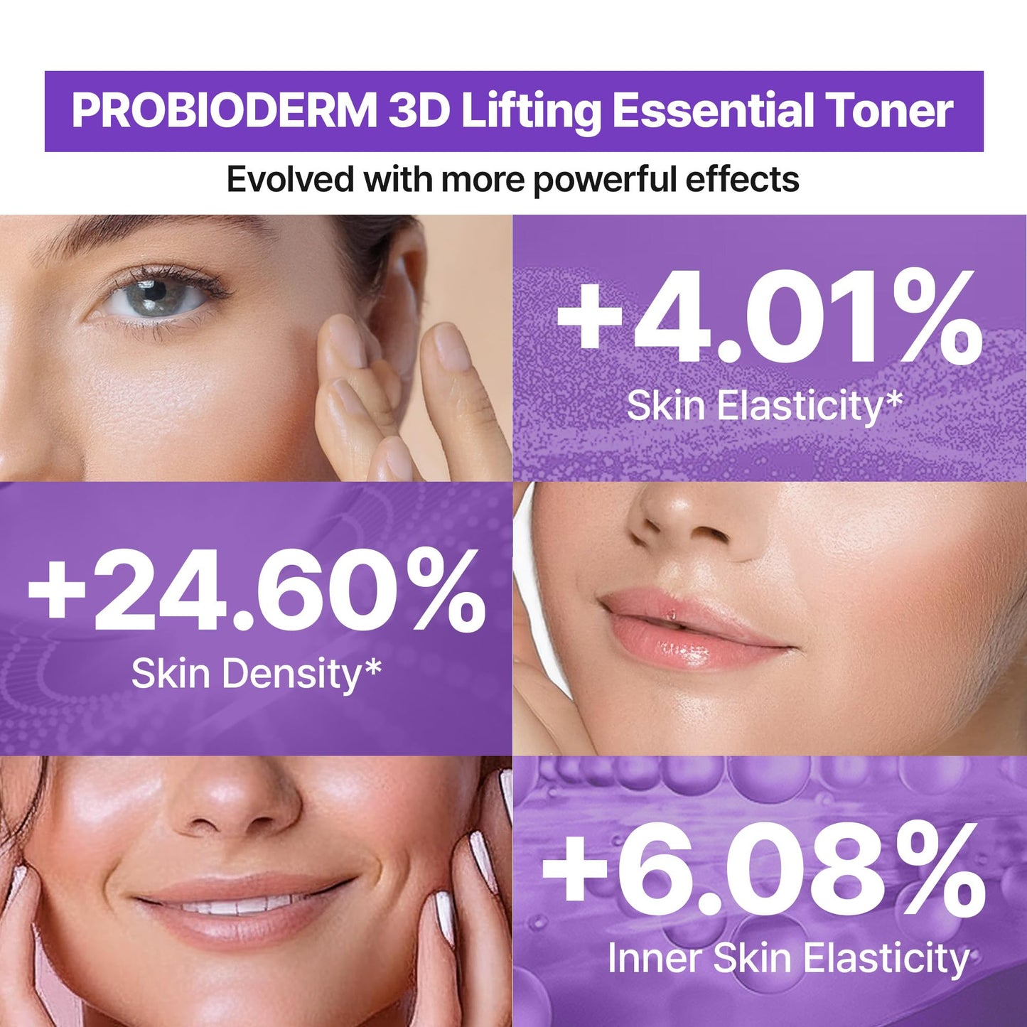 BIOHEAL BOH Probioderm 3D Lifting Essential Toner 5.07 fl oz (150 ml) | Hydrating & Lifting Face Toner with 17-Peptide Complex for Firmness & Elasticity