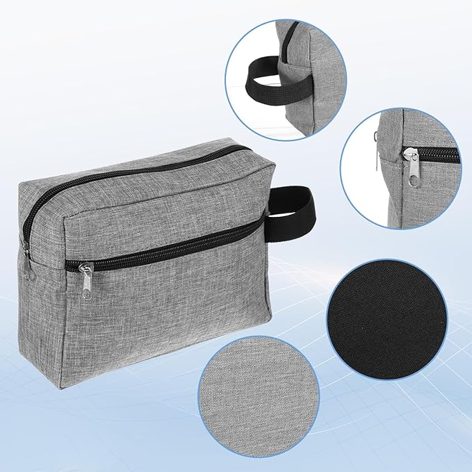 8 Pcs Travel Toiletry Bag for Women Men, Waterproof travel toiletries Bag, Hanging Cosmetic Bags with Handle, Shaving Kit Bags for Cosmetics Toiletries Accessories