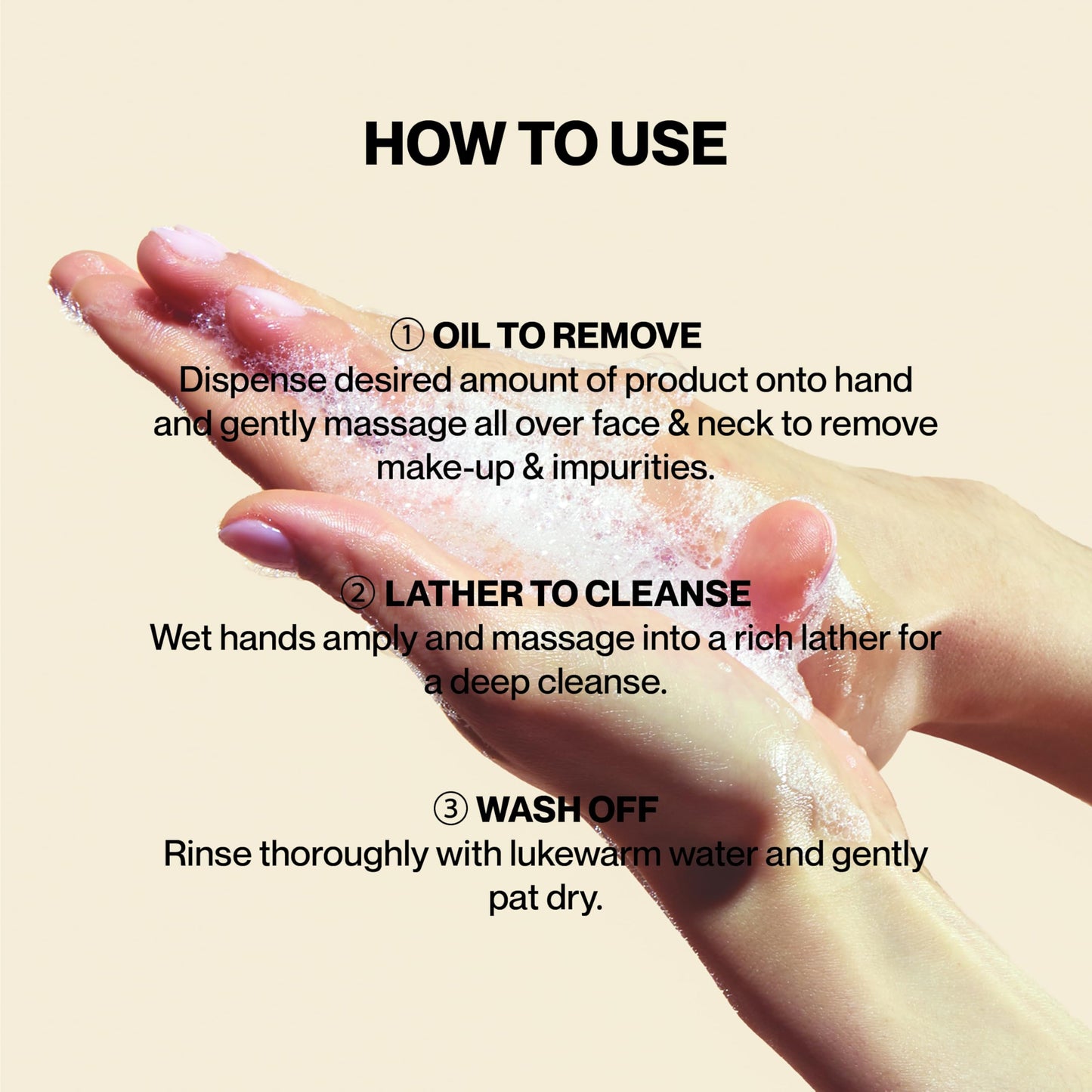 Knours. Korean Cycle and Hormone Conscious 3 M's 2-in-1 Makeup Remover | Oil-to-Foam Non-Stripping Cleanser | Jojoba + Honey | EWG Verified | Non-Drying | 145ml/4.97oz