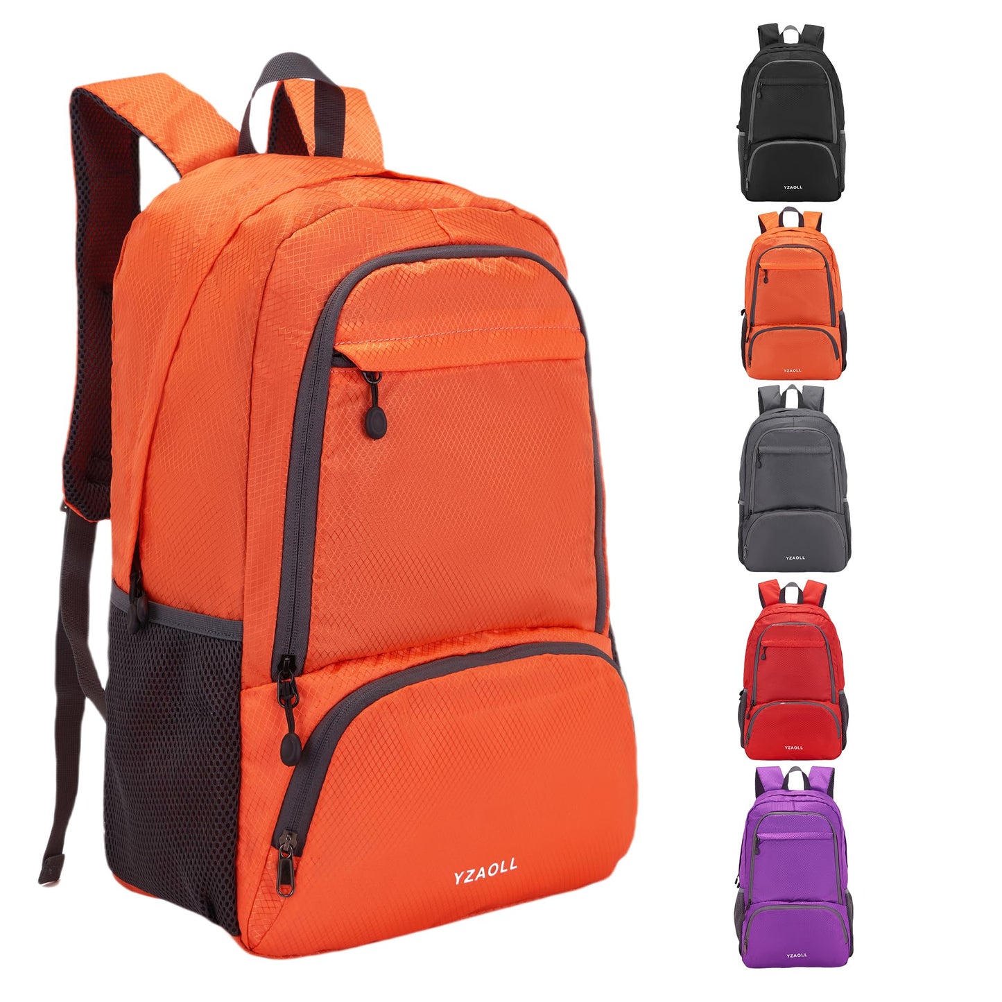 YZAOLL 30L Lightweight Packable Travel Hiking Backpack Daypack Foldable Backpack Water Resistant Daypack for Women Men