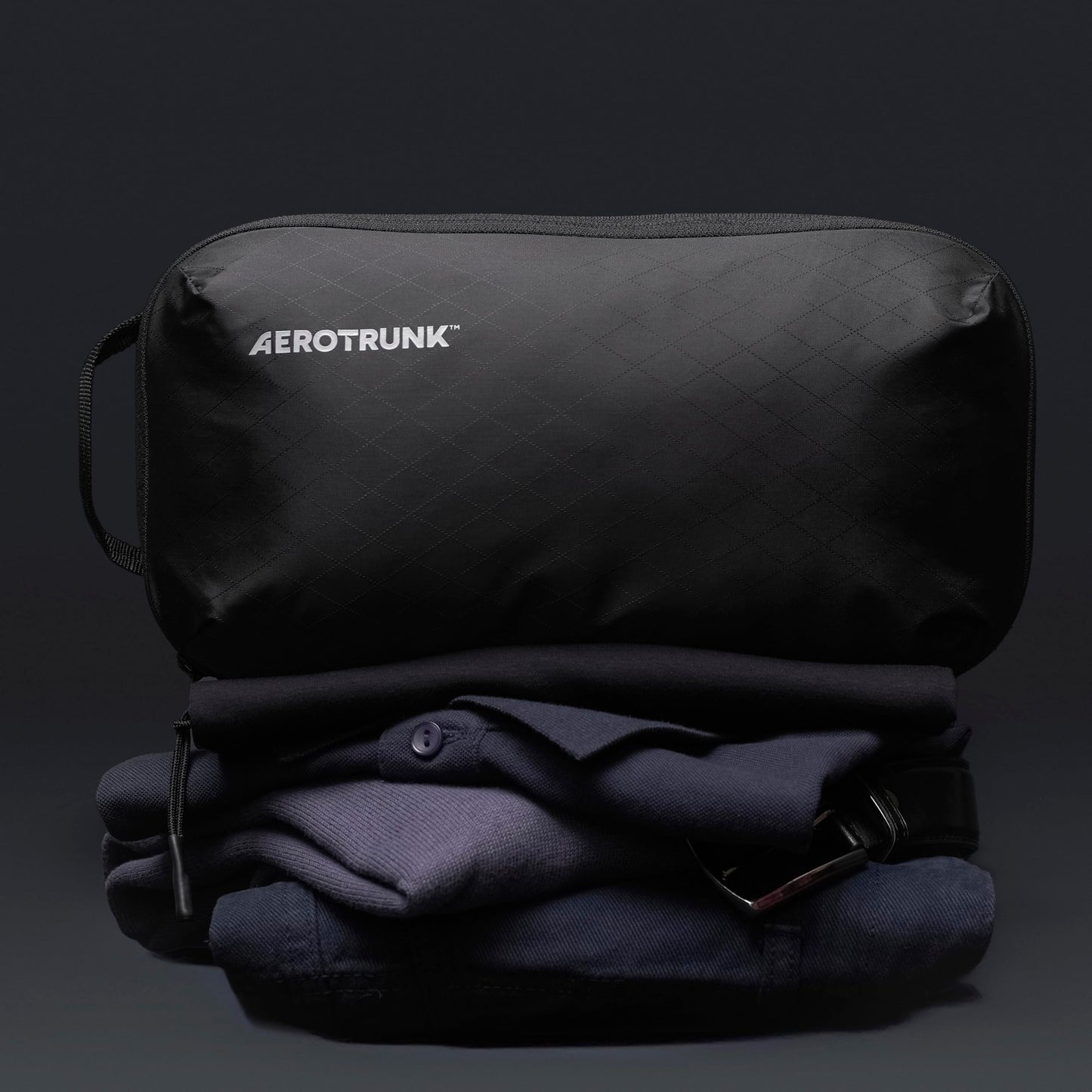 Aerotrunk Ultralight Compression Packing Cubes - Lightweight Travel Organizers for Suitcases and Luggage (6-Pack, Black)
