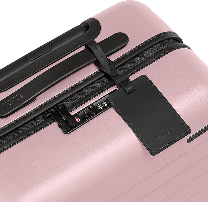 Away Carry-On Luggage, Lightweight Hardside Suitcase with Spinner Wheels, 22 Inch Airline Approved, TSA Lock, Blush Pink