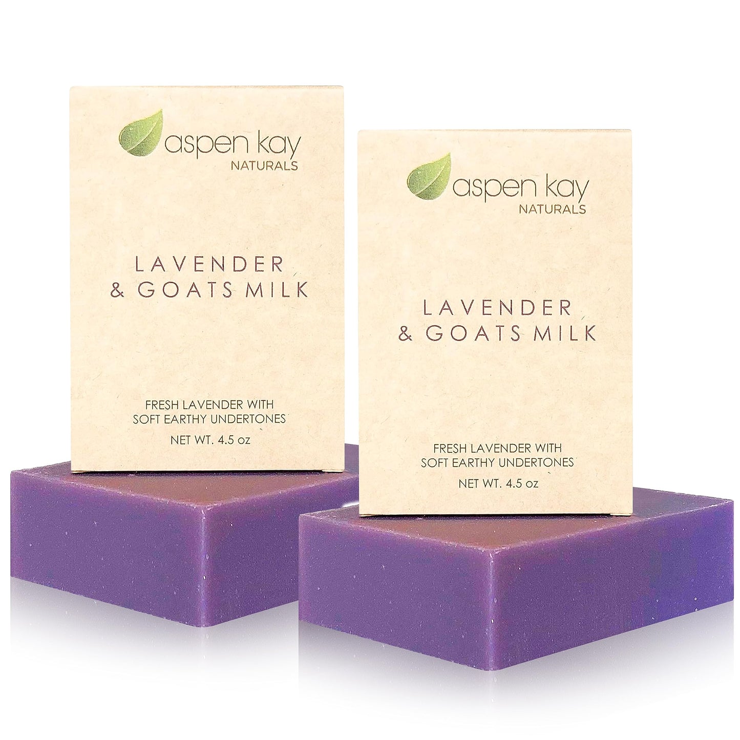 Lavender and Goats Milk Soap Bar. Natural Lavender Soap with Organic Shea Butter & Pure Essential Oils. Gentle for Face and Body. For Men, Women & Teens. Handmade in USA. (2 pack)