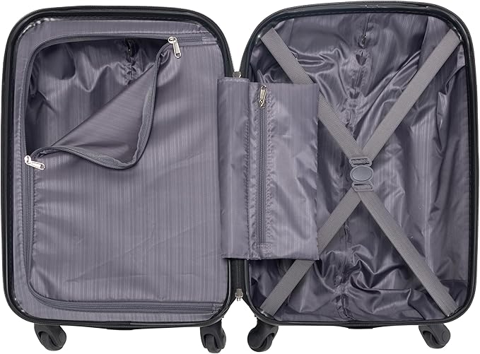 Kenneth Cole REACTION Out of Bounds Lightweight Hardshell 4-Wheel Spinner Luggage, Magenta, 20-Inch Carry On
