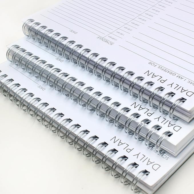 3 Pcs 24 Hour Daily Planner - To Do List for Work & Personal Life, Everyday Productivity Planner, Daily Schedule, 6.5 x 9.8