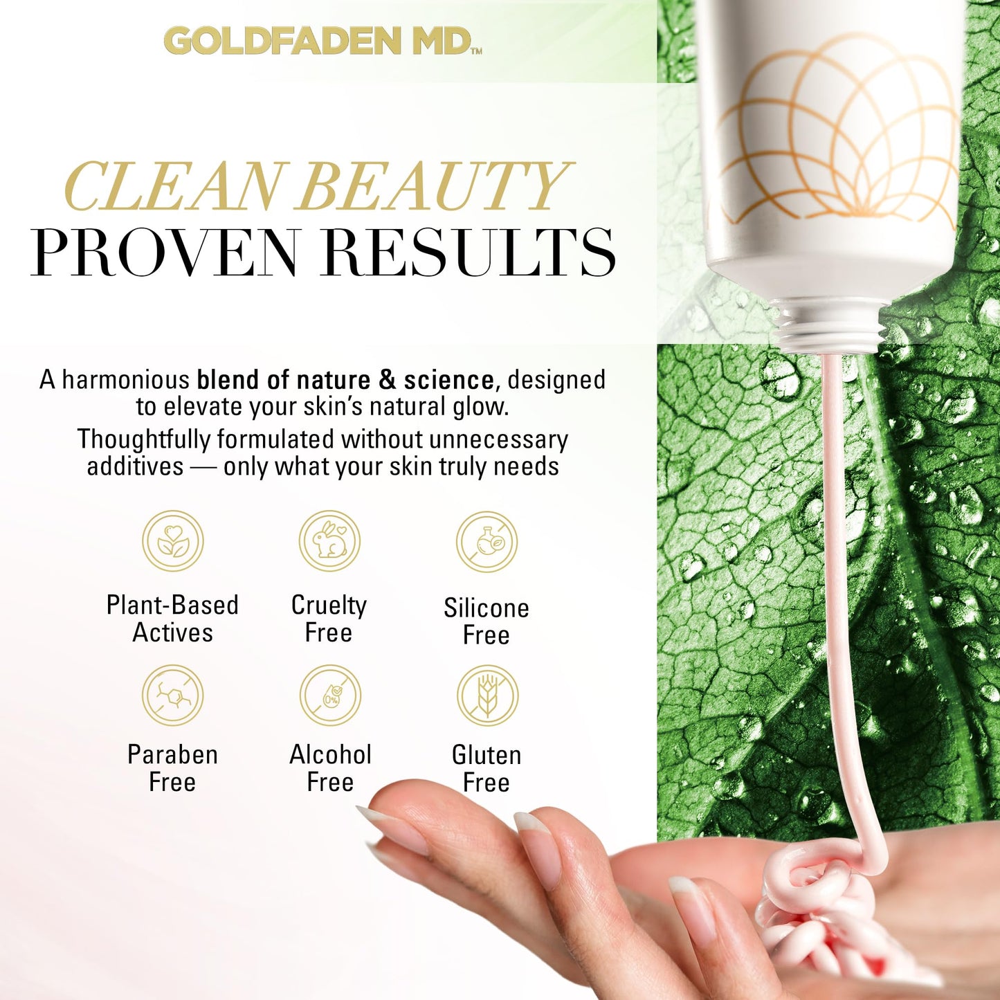 GOLDFADEN MD Radiance Whip Treatment Mask | Deep Hydration & Even‑Tone Peptide Face Mask| Vegan Clean Formula| Trial 10ml