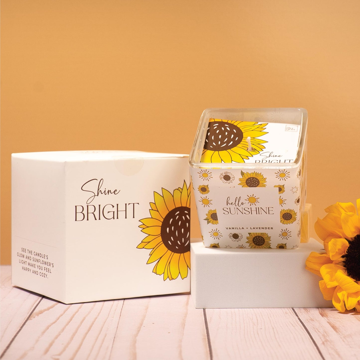 The Love Crate Co 10Pc Sunflower Gift, Spa Set | for Women, Get Well Soon Basket, You Are My Sunshine Care Package