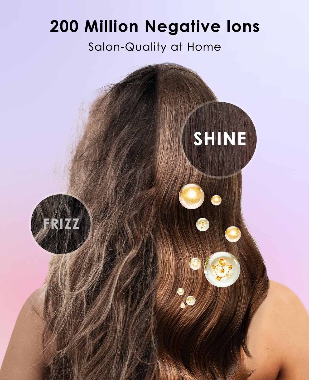 OSOU Hair Dryer with Diffuser for Curly Hair, Negative Ionic Hairdryer, High-Speed Blow Dryer with 110, 000 RPM Brushless Motor, Fast Drying Lightweight Travel Hairdryer, Low Noise Quiet Hair Dryers