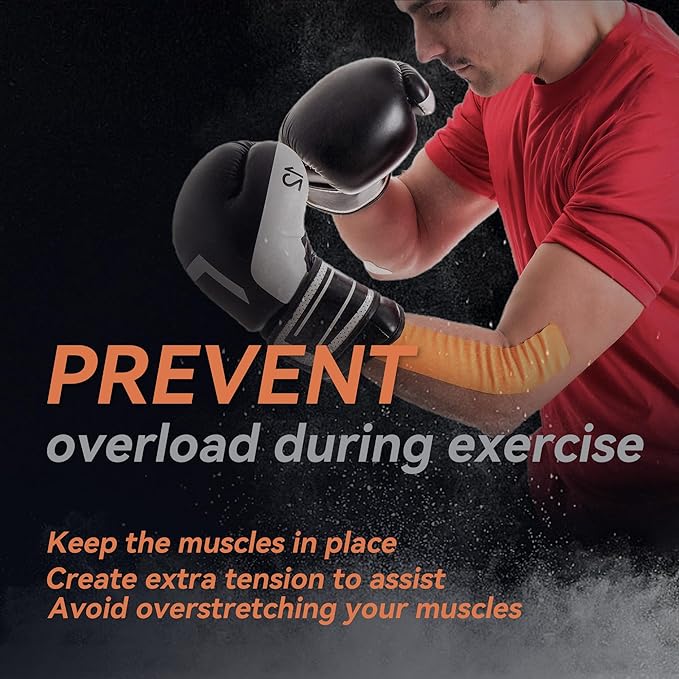 Kinesiology Tape 12 Rolls Sports Tape Athletic Kinesiology in Rainbow Mixed Colors, Muscle Tape for Support and Recovery