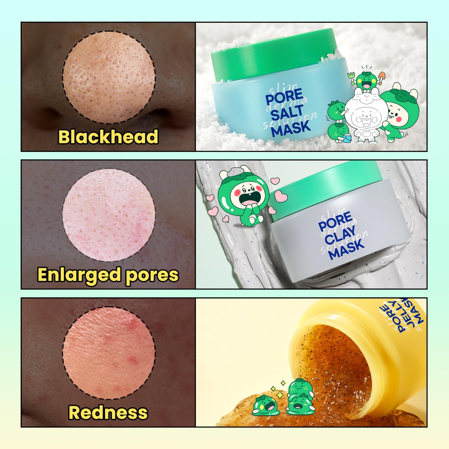 Lab.it Pore Cleansing Travel Kit – Korean Skincare Gift Set for Teens, Girls & Women, Face Cleanser & Mask Kit, Pore Care & Oil Control, Sensitive Skin-Friendly, Under 10 dollors Skincare, Travel-Size