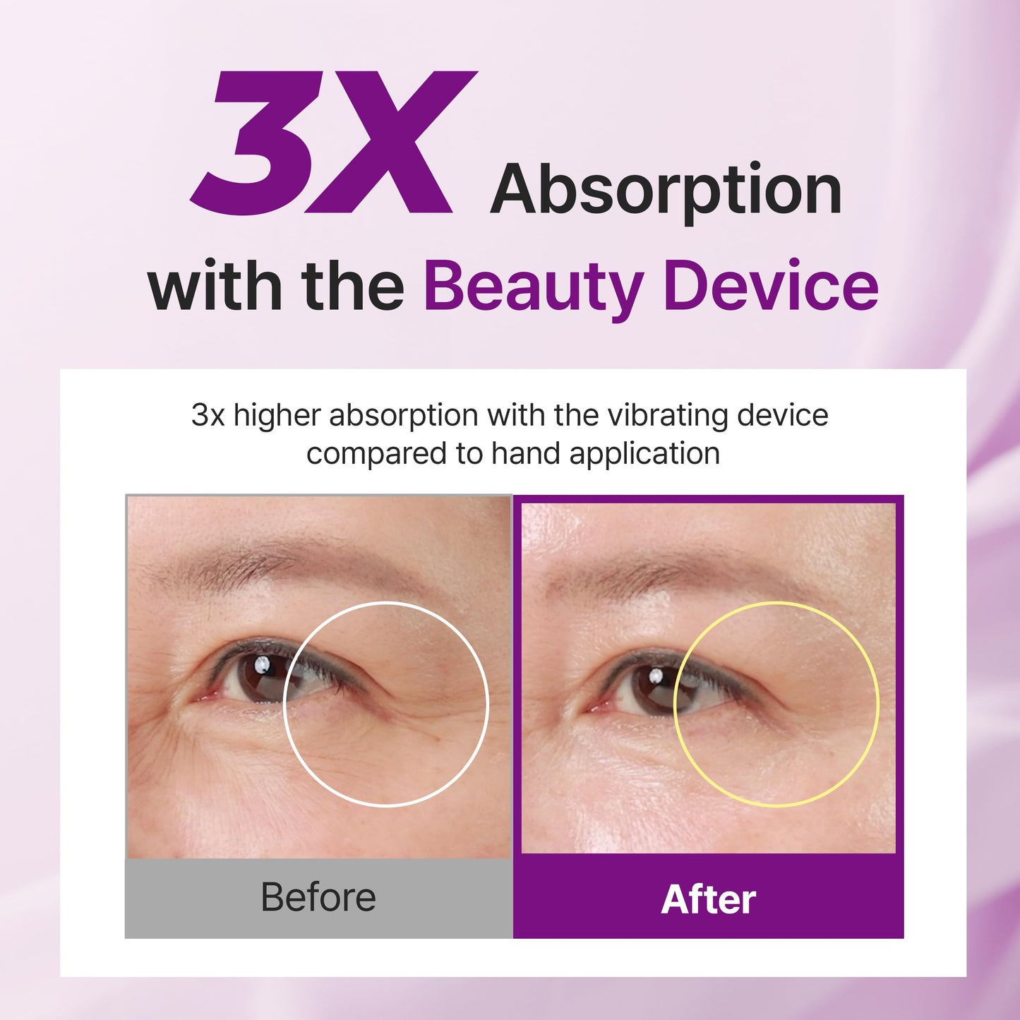 Dr.twentyproject Lifderm Eye Cream with Collagen & Vibrating Device for Wrinkles, Anti-Aging, Dark Circles – Lifting, Firming, Tightening, Depuffing, Nourishing Korean Skincare (20ml 0.6 fl oz)