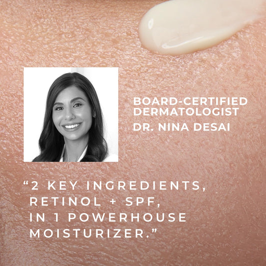 RoC Retinol Correxion Deep Wrinkle Daily Face Moisturizer with Sunscreen SPF 30 for Fine Lines, Dark Spots, Post-Acne Scars, 1 Ounce (Packaging May Vary)