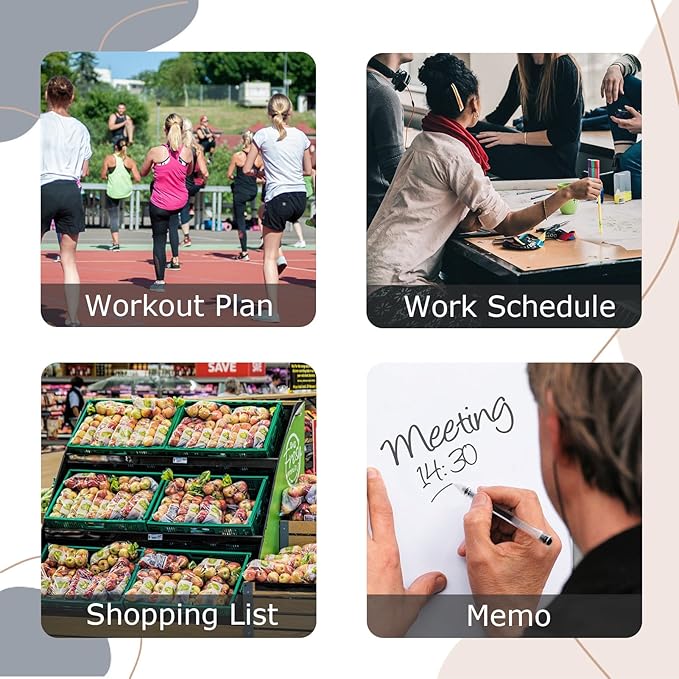 6 Pack Magnetic Notepads for Refrigerator, Grocery List Magnet Pad for Fridge, 50 Sheets per Note Pads To-Do List, Shopping List(300Sheets)