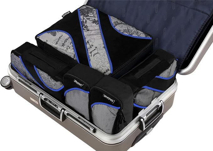 BAGAIL 6 Set Packing Cubes,Travel Luggage Packing Organizers