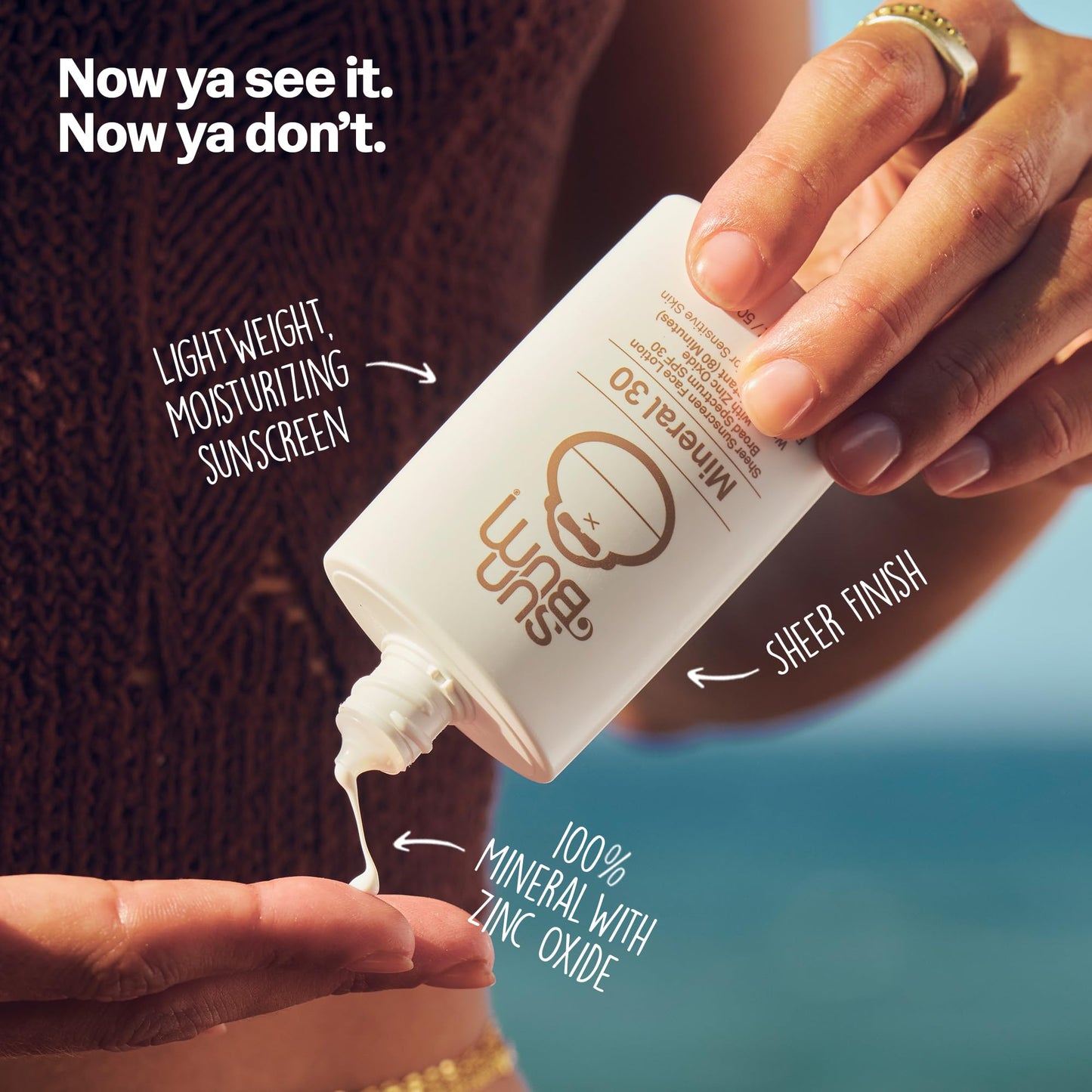 Sun Bum Mineral SPF 30 Face Sunscreen Lotion - Broad Spectrum and Fragrance Free Moisturizing Facial Sunscreen - Hawaii 104 Act Compliant (Without Octinoxate & Oxybenzone) - Travel Size - 1.7 oz