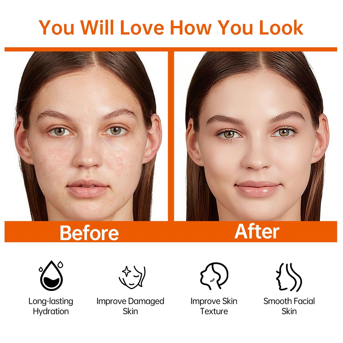 HONKLINK 6-Piece Hydrating Skincare Set with Vitamin C & Niacinamide,Face Care Kit Includes Toner, Faical Serum,Cleanser,Moisturizer, Eye Cream & Body Lotion | Unique Gift for Women