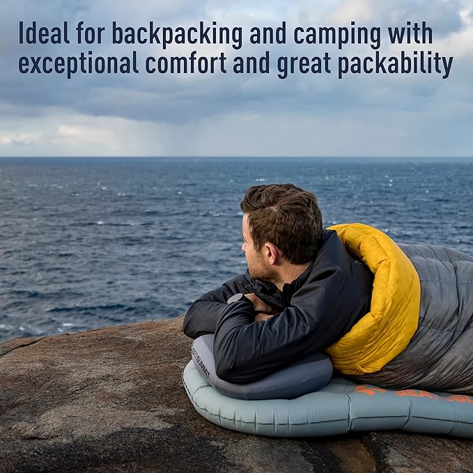 Sea to Summit Aeros Premium Inflatable Travel Pillow, Deluxe (22 x 14), Lime