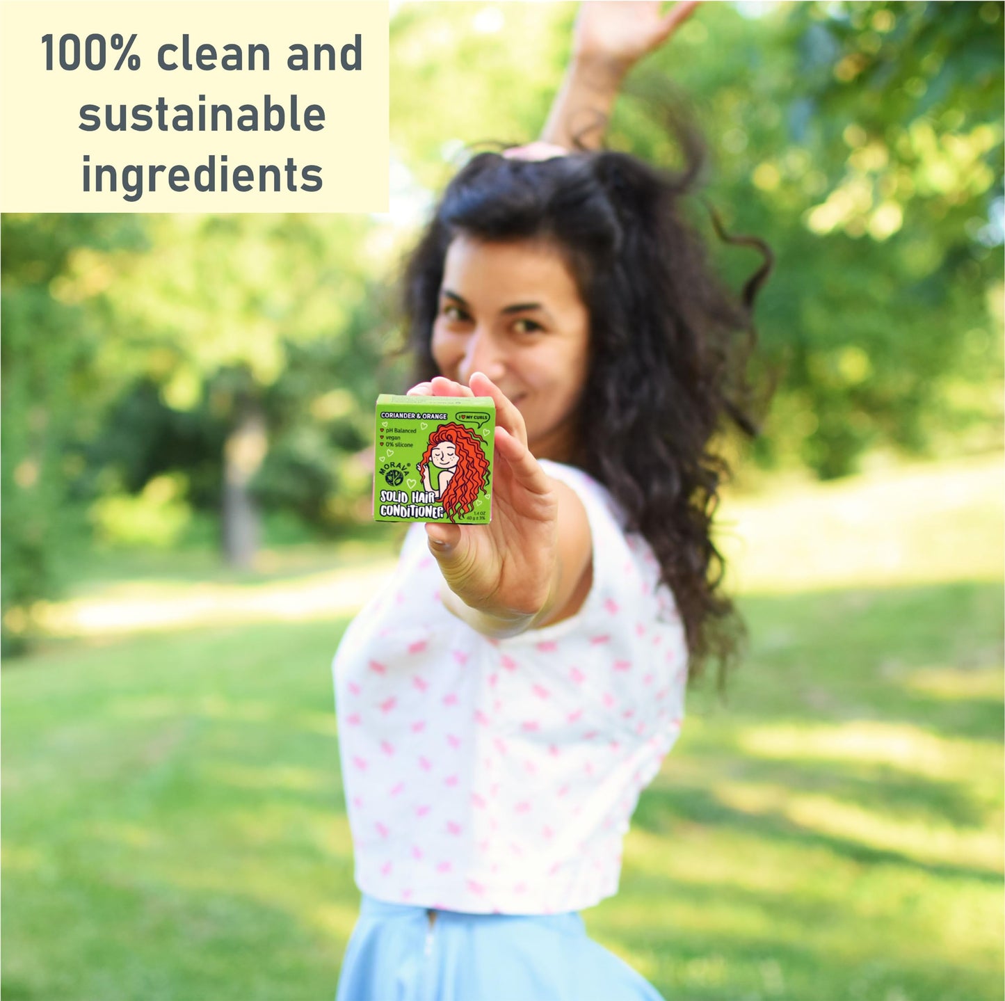 Morava Conditioner Bar for Curly Hair with Marshmallow Root Extract, Shea and Cocoa Deep Conditioner, Vitamin B5, Bar for Hair with Sustainable Ingredients, Silicon free (for curly hair)