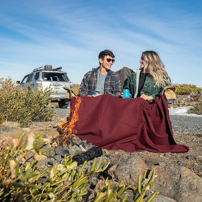 Arcturus Military Wool Blanket - Warm, Thick, Washable - Great for Outdoors, Camping, Stadium Blanket, Picnics, Travel - Car & Bushcraft Survival Kits