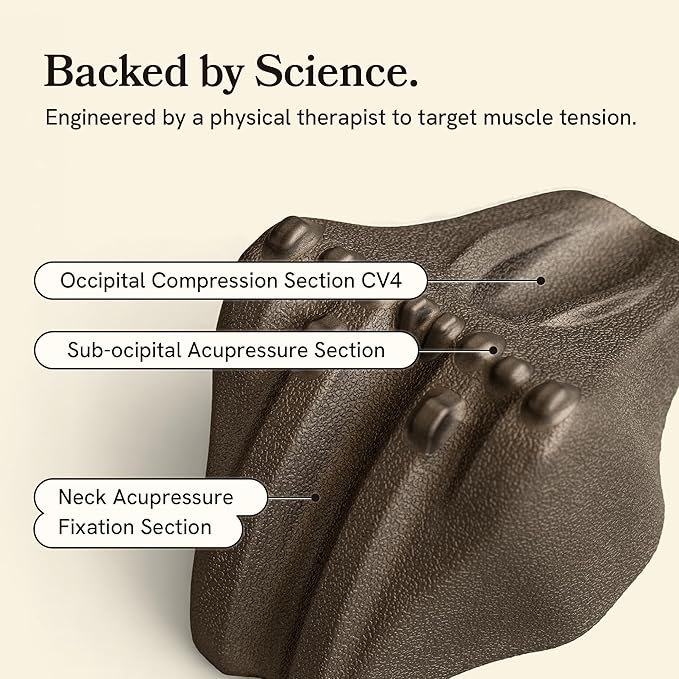 SOMA Nap Pillow - Cervical Traction Device for Neck Pain Relief Neck Stretcher Professional Neck Massager Home Physical Therapy Designed by a Physical Therapist