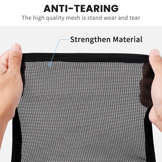 BAGAIL 4 Set/6 Set Ultralight Compression Packing Cubes Packing Organizer for Travel Accessories Luggage Suitcase Backpack(70D 4Set Mesh Black)