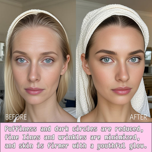 BLISLIFE Eye Roller Massage & Gua Sha Tool,Fade Puffiness and Dark Circles,Reduces Fine Lines and Wrinkles,Facial Skin Care, Metal Roller Eye Cream Massager