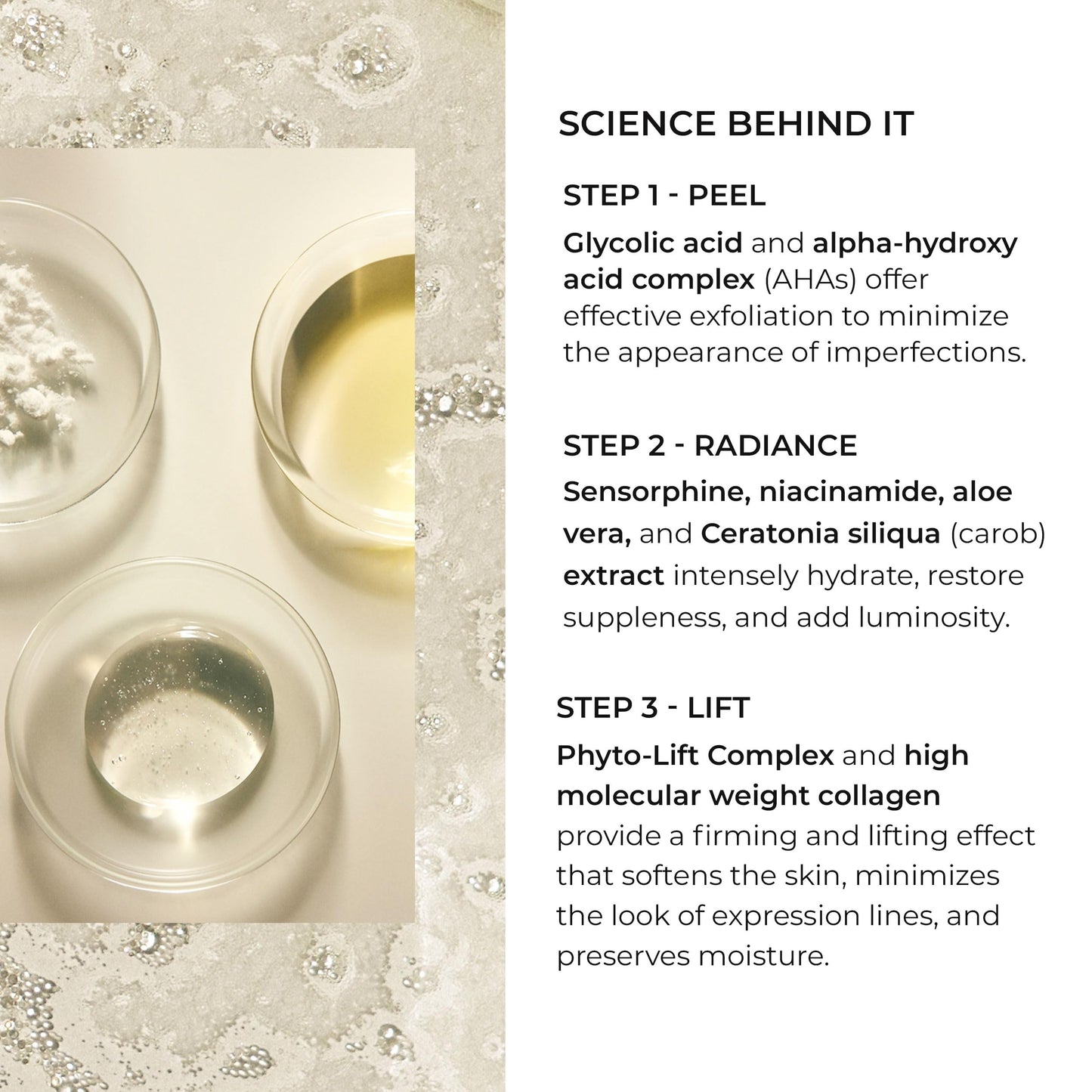 Natura Bissé Diamond Instant Glow, Anti-Aging Ampoule Trio, Lifts, Firms, & Illuminates, For All Skin Types, 3 ampoules x 1 treatment